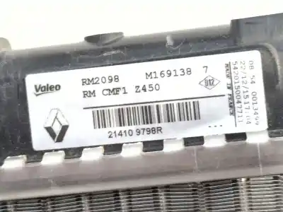 Автозапчастина б/у водяний радіатор для renault megane iv fastback (b9a/m/n_) 1.2 tce 130 (b9mr) посилання на oem iam 214109798r  