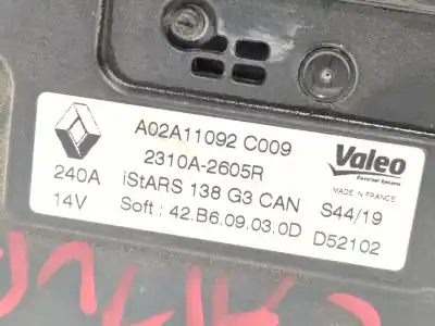 Автозапчастина б/у генератор для renault captur ii (hf_) tce 160 (hfn1) посилання на oem iam 2310a2605r d52102 
