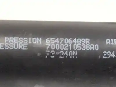 Автозапчастина б/у амортизатор капота для renault kangoo express (fw0/1_) 1.5 dci 75 (fw07, fw10, fw04) посилання на oem iam 654706489r  