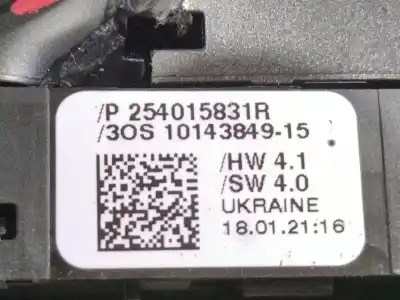 Second-hand car spare part left front power window switch for renault arkana i (lcm_, ldn_) 1.3 tce 140 (ldn0) oem iam references 254015831r  