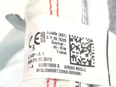 Автозапчасти б/у передняя правая подушка безопасности за dacia jogger 1.0 tce 110 (rkmd) ссылки oem iam 985l09860r  