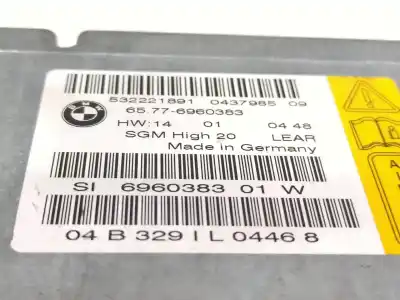 Peça sobressalente para automóvel em segunda mão centralina de airbag por bmw 5 (e60) 530 d referências oem iam 65776960383 si696038301w 