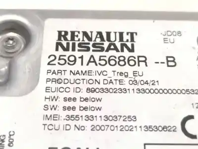 Second-hand car spare part electronic module for renault arkana i (lcm_, ldn_) 1.3 tce 140 (ldn0) oem iam references 2591a5686r 89033023311330000000005320200368 