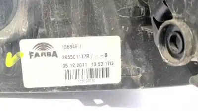 Second-hand car spare part right tailgate light for renault fluence (l3_) z.e. oem iam references 265501177r  