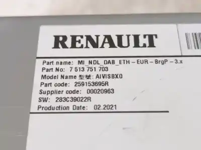 Second-hand car spare part gps navigation system for renault arkana i (lcm_, ldn_) 1.3 tce 140 (ldn0) oem iam references 259153695r  