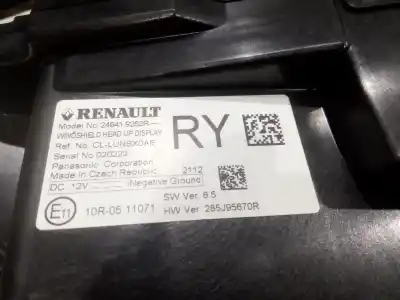Peça sobressalente para automóvel em segunda mão head-up display por renault austral tce 130 referências oem iam 249419253r 24941 9253r cl-lunbx0ae