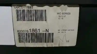 Peça sobressalente para automóvel em segunda mão quadrante por renault clio iii authentique referências oem iam 8200761861  8200761861