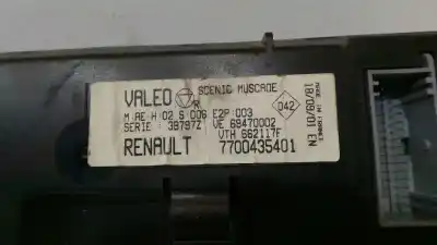Second-hand car spare part climate control for renault scenic (ja..) 1.9 dci authentique oem iam references 7700435401  7700435401