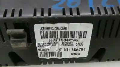 Second-hand car spare part multifunction display for citroen c3 business oem iam references 96771584xt  96771584xt