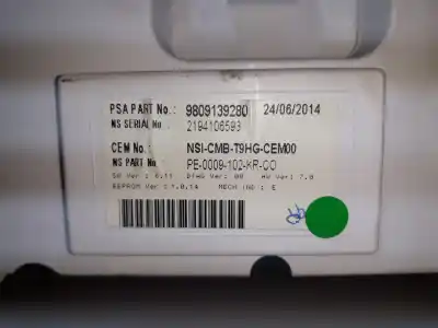 Peça sobressalente para automóvel em segunda mão quadrante por peugeot 308 allure referências oem iam 9809139280  9809139280