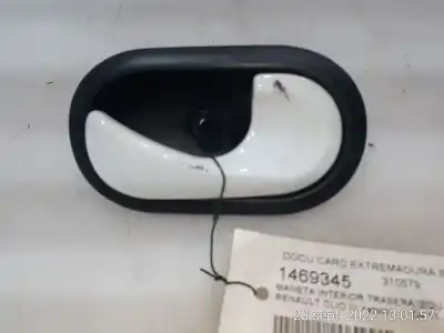 Peça sobressalente para automóvel em segunda mão puxador interior traseiro esquerdo por renault clio iii yahoo referências oem iam 846409858r