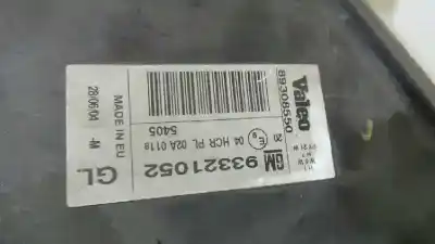 Second-hand car spare part left headlight for opel meriva cosmo oem iam references 93321052  93321052