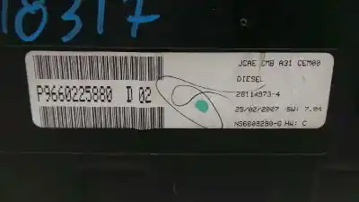 Peça sobressalente para automóvel em segunda mão quadrante por citroen c2 (jm_) 1.4 hdi referências oem iam 9660225880  9660225880
