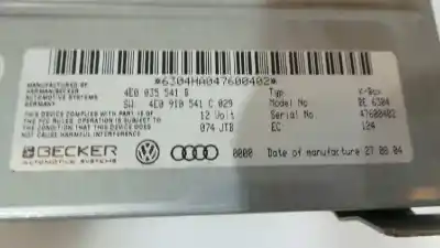 Second-hand car spare part electronic module for audi a8 (4e2) 4.2 quattro oem iam references 4e0035541b  4e0035541b