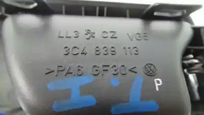 Автозапчастина б/у ліва задня внутрішня ручка для volkswagen passat variant (3c5) advance посилання на oem iam 3c4839113ptdz  3c4839113p