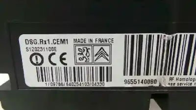 Peça sobressalente para automóvel em segunda mão módulo eletrônico por citroen c5 ii (rc_) 1.6 hdi (rc8hzb) referências oem iam 9655140080  9655140080