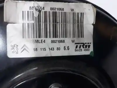 Pezzo di ricambio per auto di seconda mano servo freio per citroen c4 cactus 1.6 bluehdi 100 riferimenti oem iam 9811514380 9811514380 9811514380