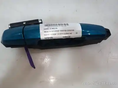 Peça sobressalente para automóvel em segunda mão puxador exterior traseiro direito por suzuki vitara (ly) 1.6 ddis (apk 416d) referências oem iam 8281257la0zq4
