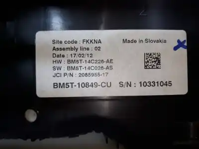 Second-hand car spare part dashboard for ford grand c-max titanium oem iam references bm5t10849cu  bm5t10849cu