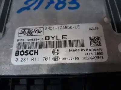 Second-hand car spare part ecu engine control for ford focus lim. (cb4) titanium oem iam references 8m5112a650le  8m5112a650le