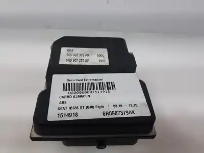 Peça sobressalente para automóvel em segunda mão abs por seat ibiza st (6j8) style referências oem iam 6r0907379ak