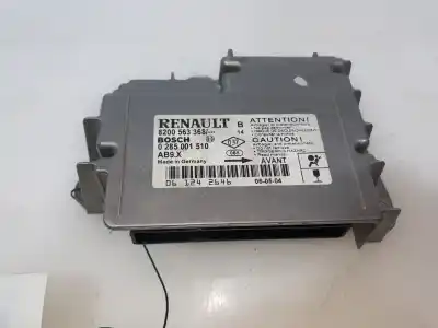Peça sobressalente para automóvel em segunda mão centralina de airbag por renault clio iii authentique referências oem iam 8200563368