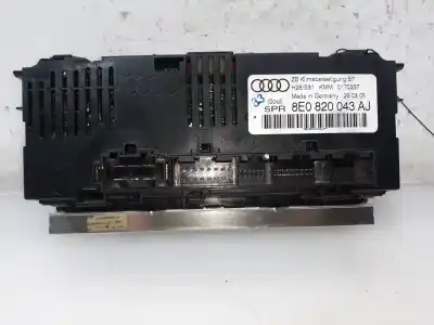 Peça sobressalente para automóvel em segunda mão comando de sofagem (chauffage / ar condicionado) por audi a4 avant (8e) 2.0 tdi referências oem iam 8e0820043aj  8e0820043aj