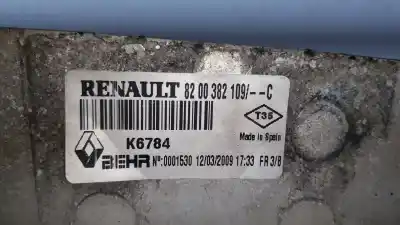 Автозапчастина б/у інтеркулер для renault kangoo ii (f/kw0) (2008->) 1.5 dynamique ´´all road´´ [1.5 ltr. - 78 kw dci diesel] посилання на oem iam 8200382109  8200382109