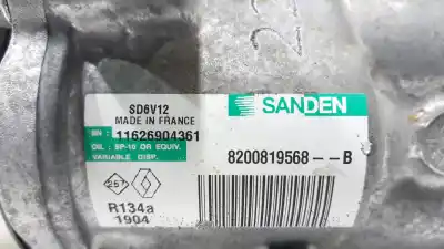 Second-hand car spare part air conditioning compressor for renault twingo dynamique oem iam references 8200819568b  8200819568b