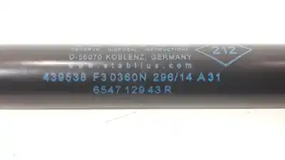 Автозапчастина б/у амортизаторі багажника/дверей для dacia duster laureate 4x2 посилання на oem iam 904520004r  654712943r