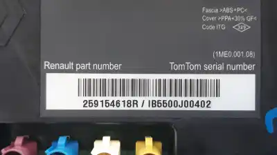 Second-hand car spare part multifunction display for renault latitude privilege oem iam references 259154618r  259154618r