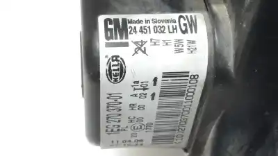 Автозапчастина б/у ліва фара для opel astra h gtc (a04) 1.9 cdti (l08) посилання на oem iam 93178635 24451032 24451032