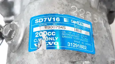 Second-hand car spare part air conditioning compressor for volvo c30 1.6 d oem iam references 36000990 sd7v16 31291882