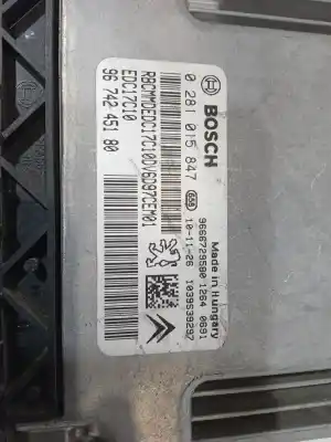 Second-hand car spare part ecu engine control for citroen c3 sx oem iam references 9674245180 0281015847 9674245180