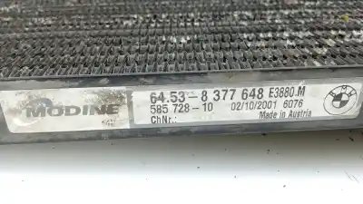 Peça sobressalente para automóvel em segunda mão condensador / radiador de ar condicionado por bmw serie 3 compact (e46) 320td referências oem iam 64538377648  64538377648