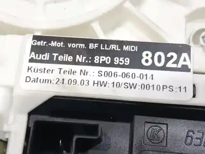 Автозапчастина б/у регулятор переднього правого скла для audi a3 (8p1) 1.9 tdi посилання на oem iam 8p3837462c  8p0959802a
