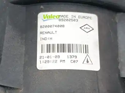 Автозапчастина б/у правий протитуман для renault megane iii fastback (bz0/1_, b3_) 1.5 dci посилання на oem iam 8200074008  8200074008