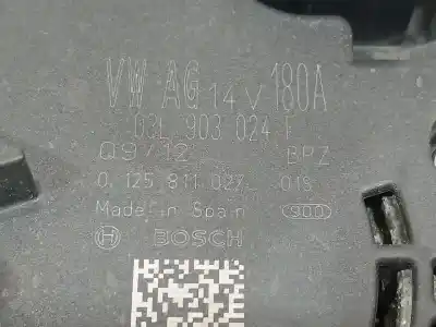 Автозапчасти б/у генератор за volkswagen sharan van (7n1, 7n2) 2.0 tdi ссылки oem iam 03l903024f  03l903024f