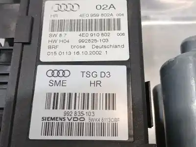 Автозапчастина б/у регулятор скла заднього правого для audi a8 d3 (4e2, 4e8) 3.7 quattro посилання на oem iam 4e0839462c  4e0839850