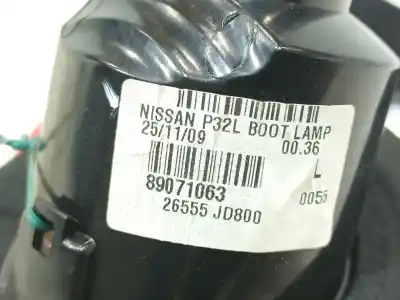 Автозапчастина б/у внутрішній лівий задній ліхар для nissan qashqai / qashqai +2 i (j10, nj10, jj10e) 1.5 dci посилання на oem iam 26555jd800  26555jd800