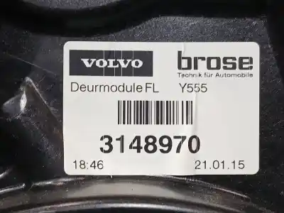 Second-hand car spare part driver left window regulator for volvo v40 fastback (525) d3 oem iam references 31301555  31301555