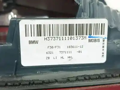 Автозапчастина б/у внутрішній лівий задній ліхар для bmw 3 (f30, f80) 318 d посилання на oem iam 63217372793  63217371111