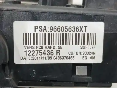 Автозапчасти б/у многофункциональное управление за citroen xsara picasso (n68) 2.0 hdi ссылки oem iam 96605636xt  96605636xt