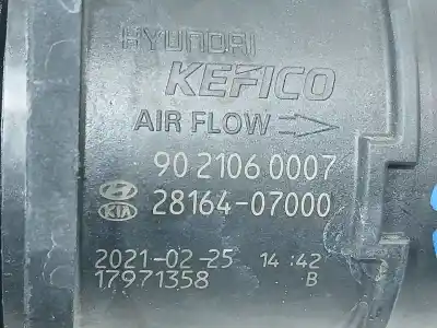 Pezzo di ricambio per auto di seconda mano misuratore di flusso per hyundai bayon (bc3) 1.2 mpi riferimenti oem iam 2816407000  2816407000