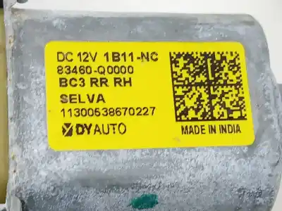 Second-hand car spare part rear right window regulator for hyundai bayon (bc3) 1.2 mpi oem iam references 83404q0010  83404q0010