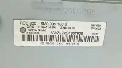 Автозапчастина б/у аудіо система / радіо cd для volkswagen golf plus v (5m1, 521) 1.9 tdi посилання на oem iam 5m0035186b  5m0035186b