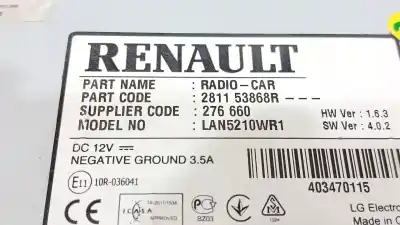 Автозапчастина б/у багатофункційний дисплей для renault clio iv (bh_) 1.5 dci 75 посилання на oem iam 281153868r  281153868r