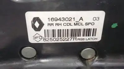 Second-hand car spare part rear right door lock for renault megane iv fastback (b9a/m/n_) 1.2 tce 100 (b9ms) oem iam references 825025227r  825025227r