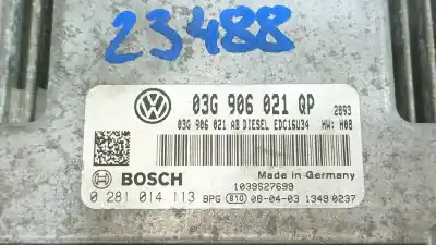 Автозапчастина б/у ебу контролер двигуна для skoda superb ii (3t4) 2.0 tdi посилання на oem iam 03g906021qp  03g906021qp