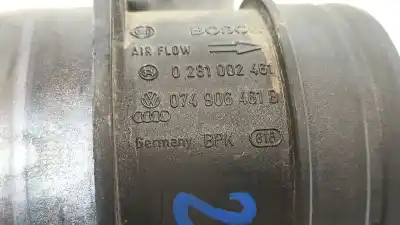 Автозапчастина б/у витратомір повітря для skoda superb ii (3t4) 2.0 tdi посилання на oem iam 074906461b  074906461b